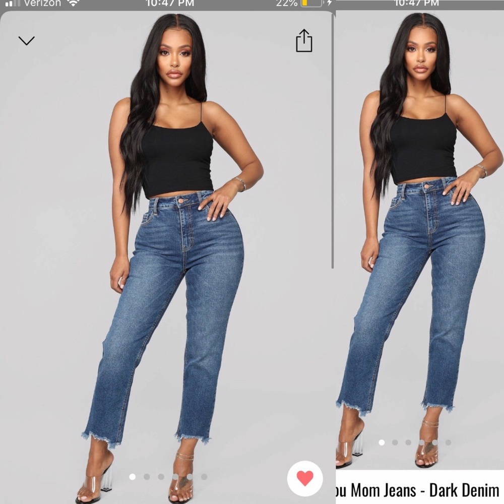 Fashion nova Boyfriend Jeans.